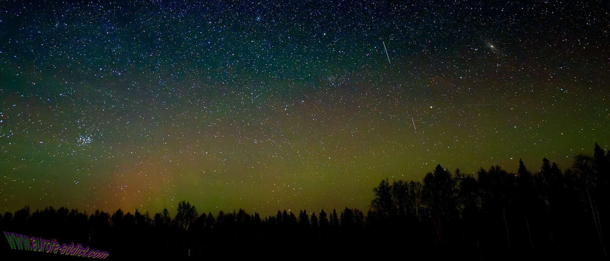 Andromeda and Pleiades